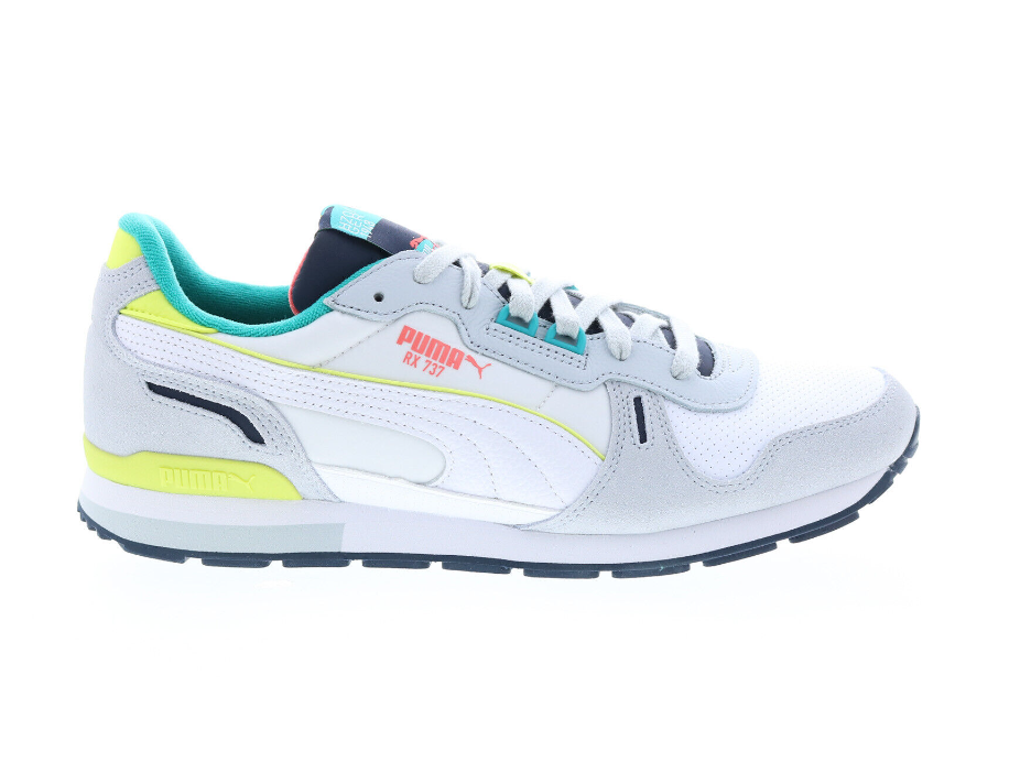 Puma RX 737 STB 38725701 Mens White Leather Lace Up Lifestyle Sneakers Shoes