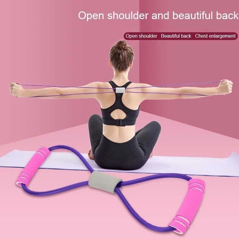 Rubber Belt Equipment Workout Muscle Resistance Bands Yoga Fitness Elastic Tube