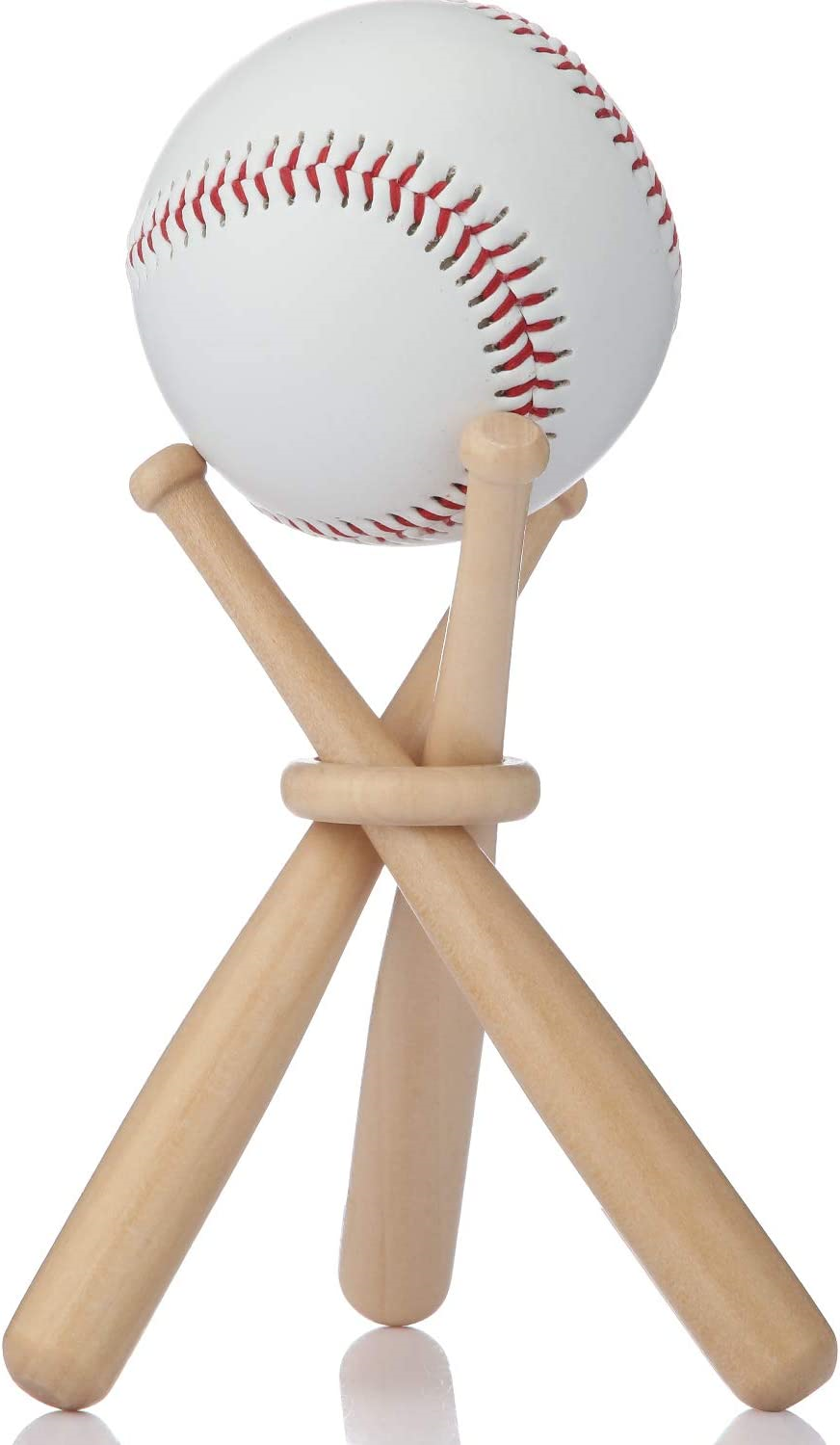Baseball Stand Baseball Holders for Balls Display Wooden Baseball Bat Display 1